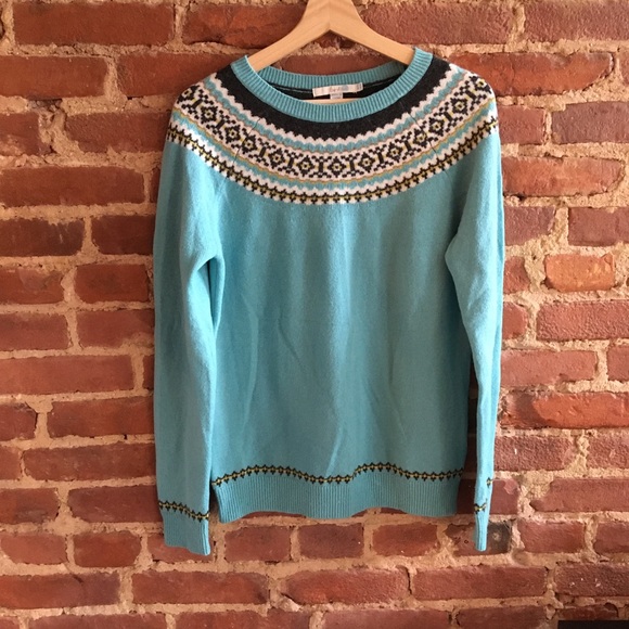 Boden Sweaters - Boden Fair Isle Yoke Sweater